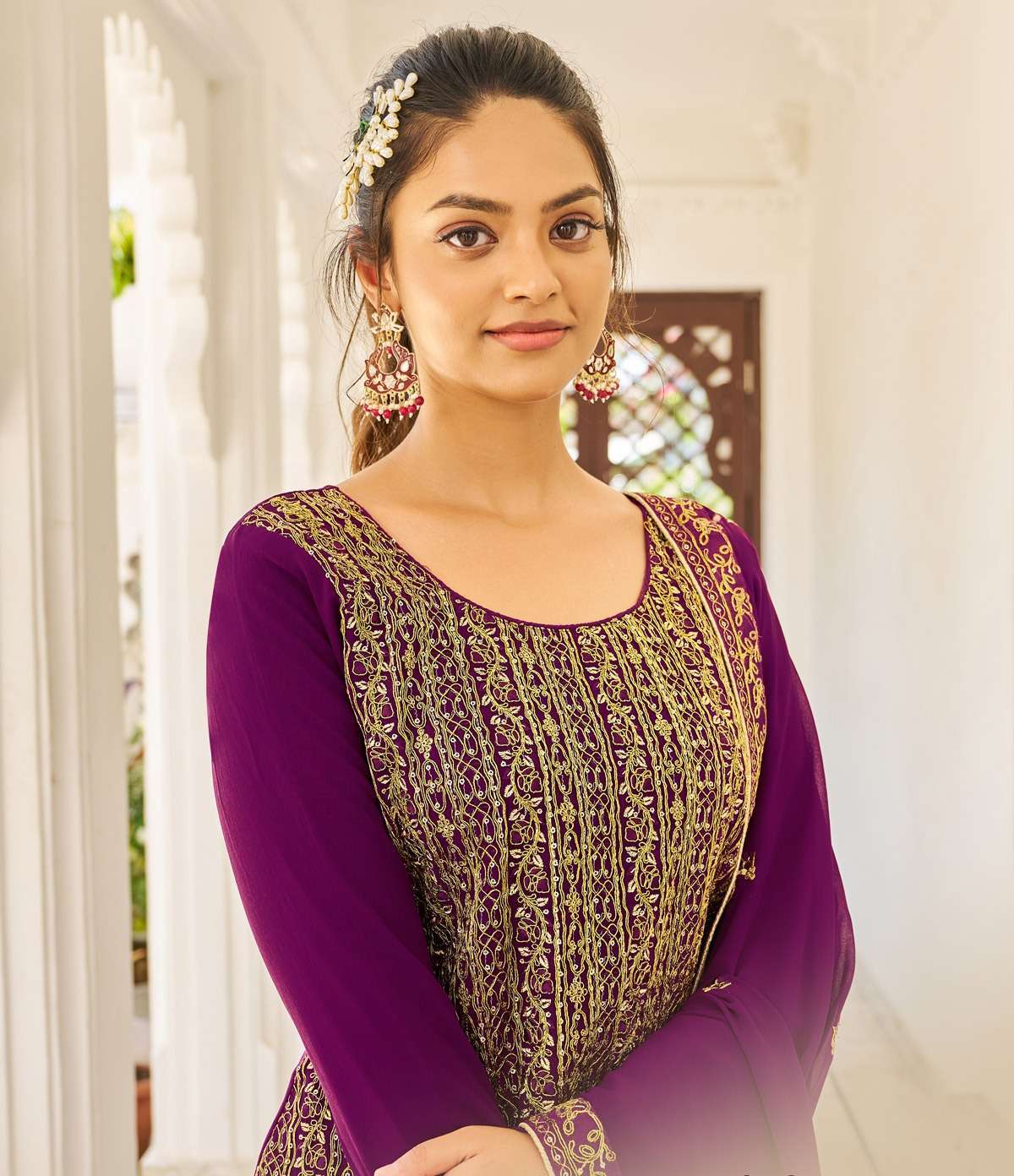alfaaz eliza series 101-104 Blooming Fox Georgette suit
