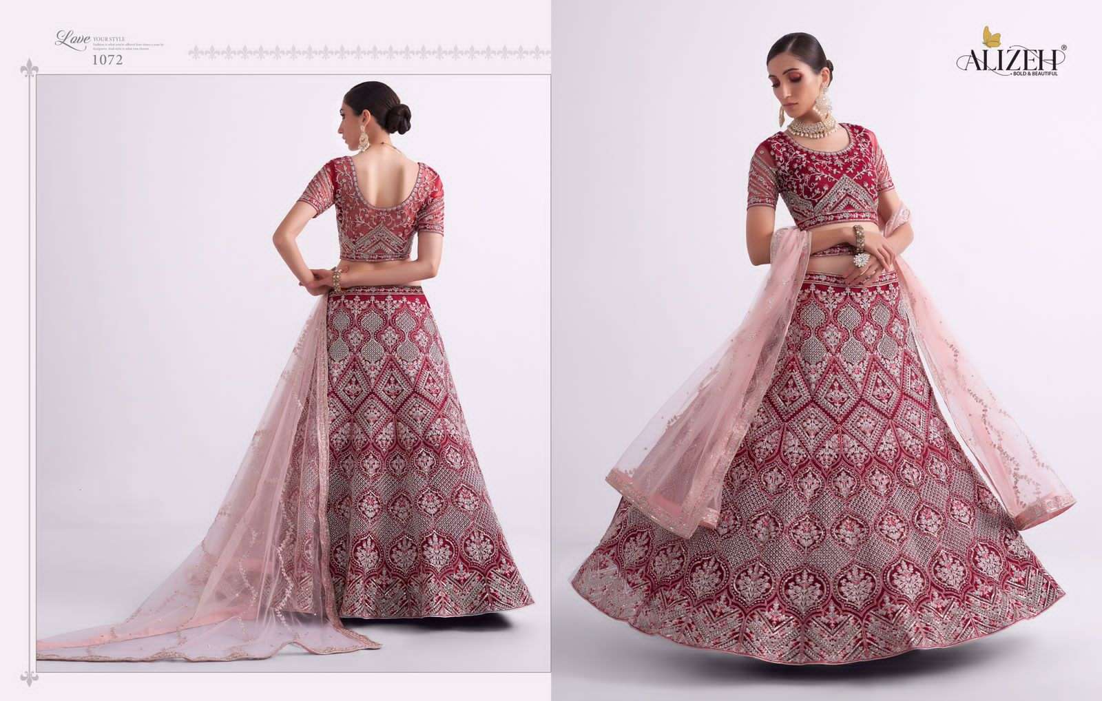 alizeh shades 1072 designer heavy butterfly net lehenga 