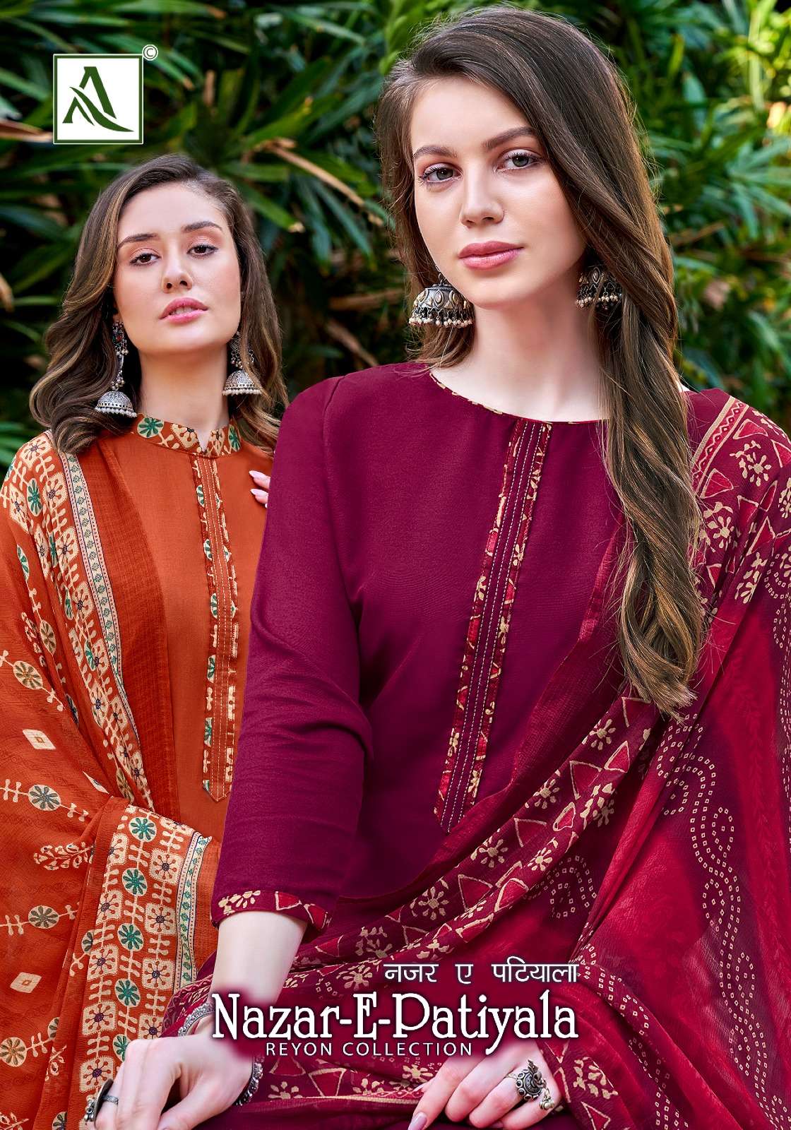 alok suit nazar e patiyala series 1240001-1240008 Pure Reyon suit