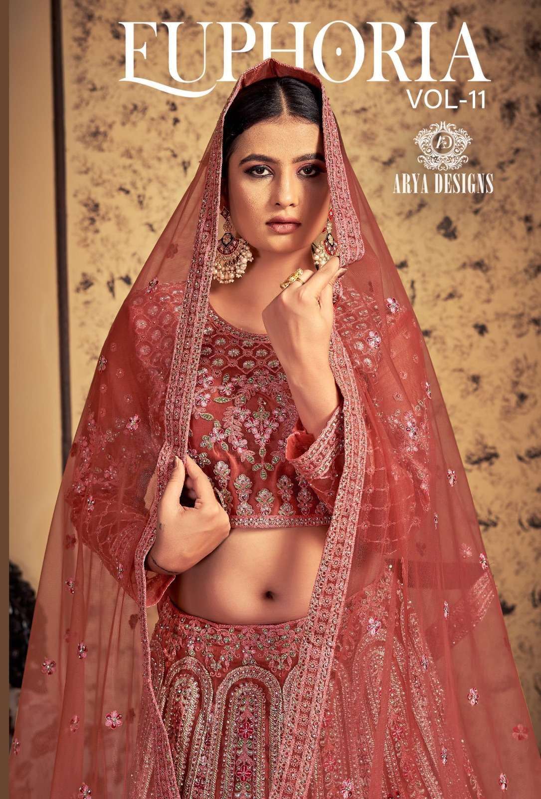 arya designs euphoria vol 11 series 67001-67005 fancy lehenga 