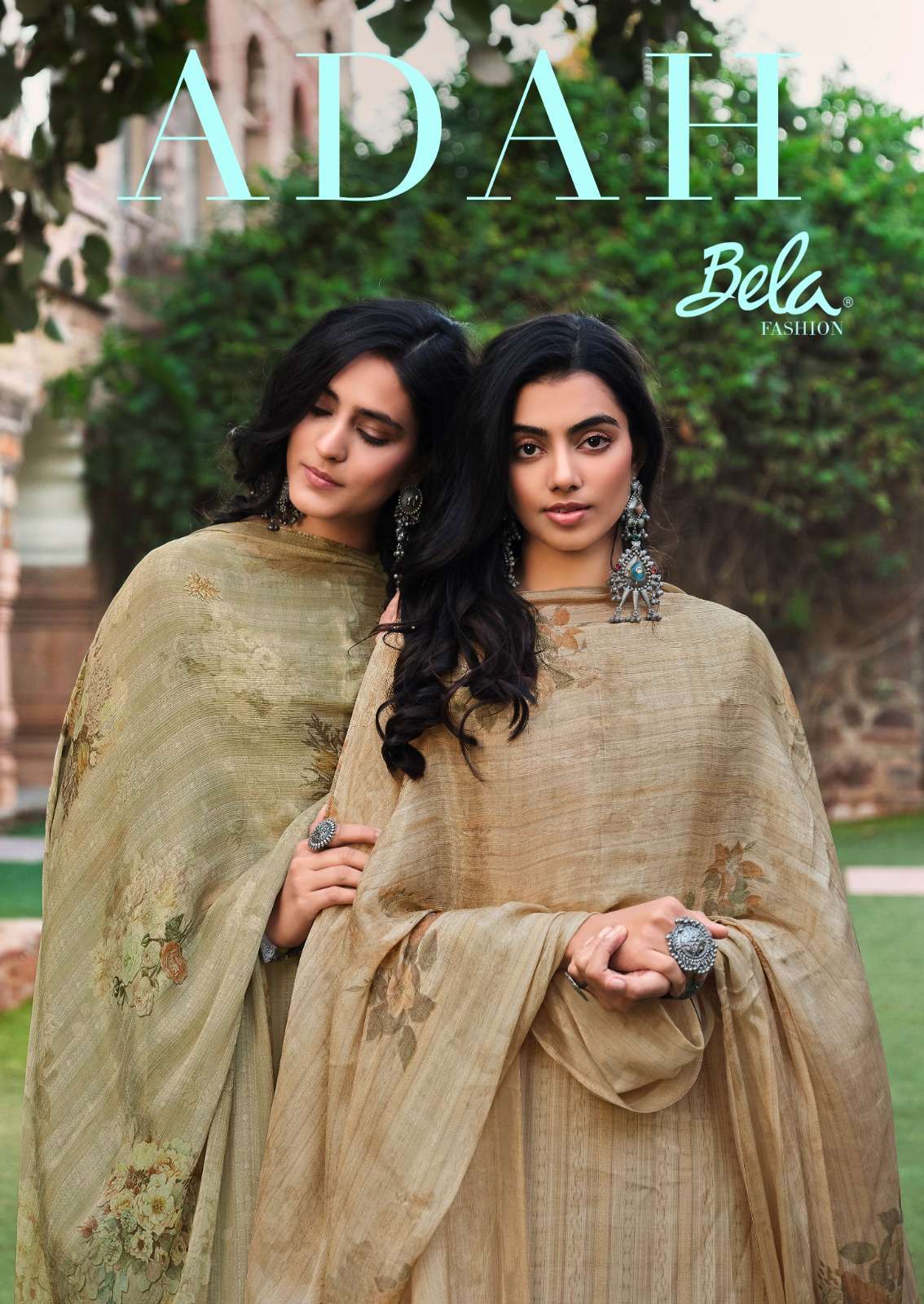 bela fashion adah series 4005-4011 butter muslin silk suit 