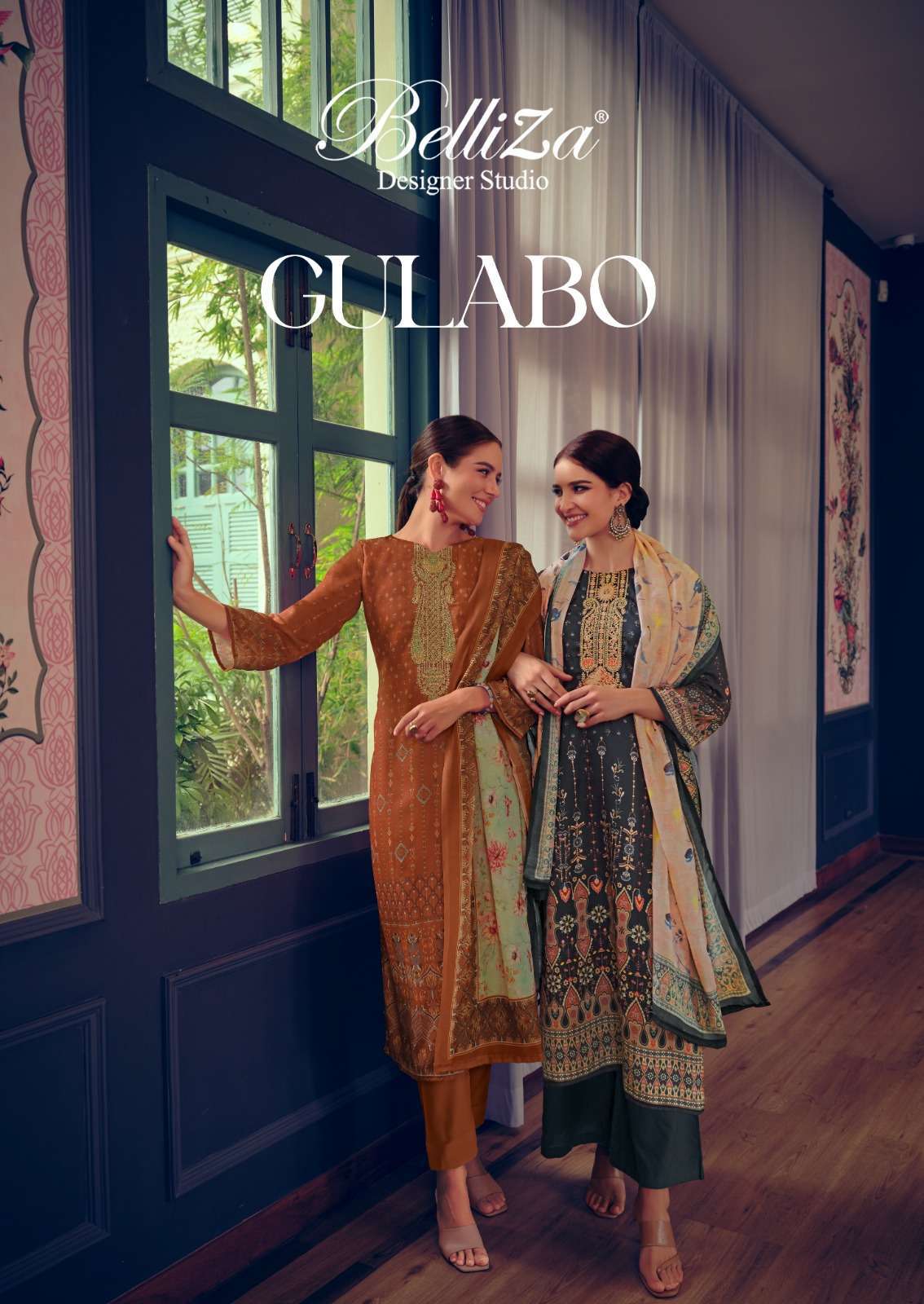 belliza gulabo series 789001-789006 Pure Jam Cotton suit