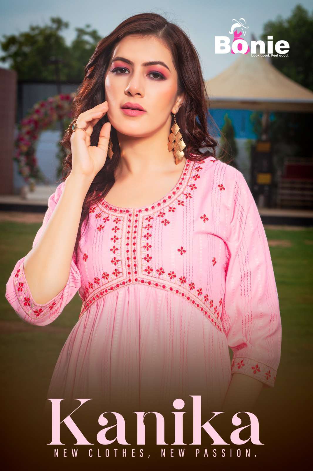 bonie kanika series 101-106 heavy rayon kurti 