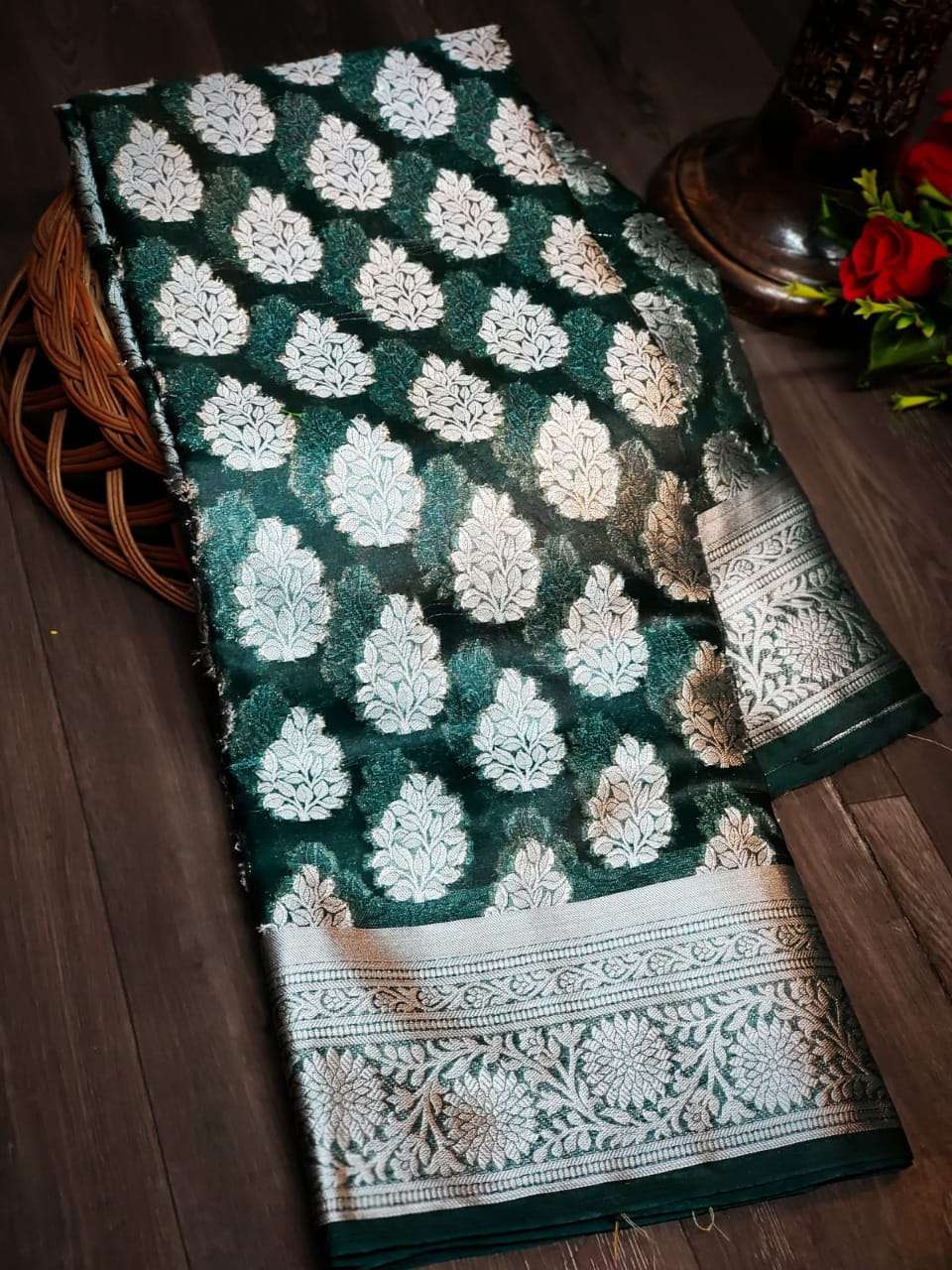 bt-10 designer organza silk weaving saree s