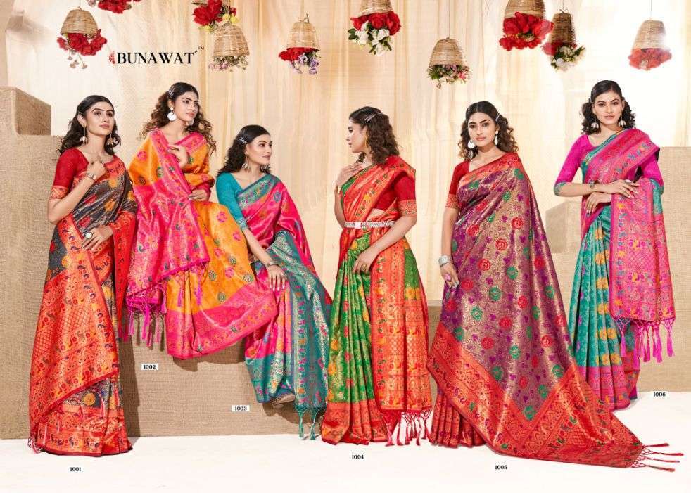 bunawat karigiri series 1001-1006 Kanjivaram Silk saree