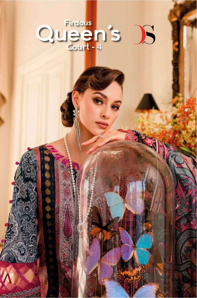 deepsy suit firdous queens court vol 4 series 3141-3148 pure cotton suit