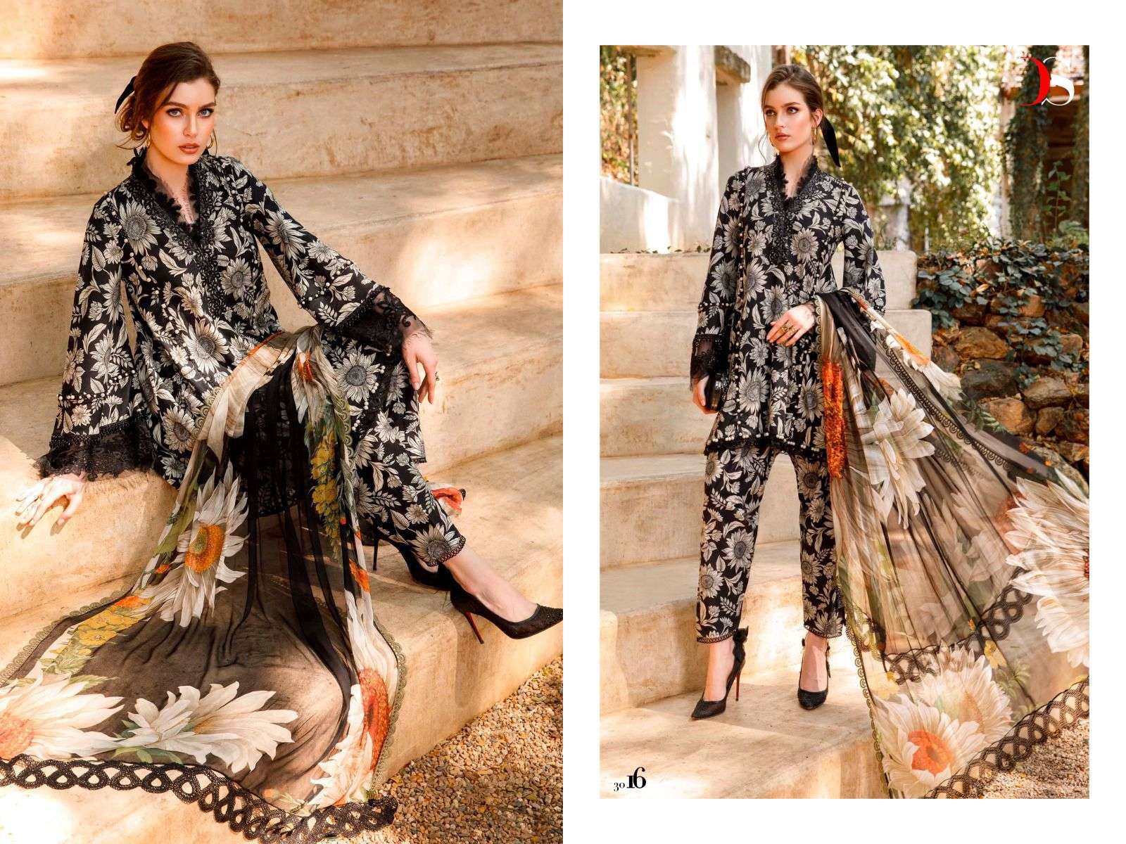 deepsy suits Mariab Mprint Spring Summer -23 designer pure cotton suit 