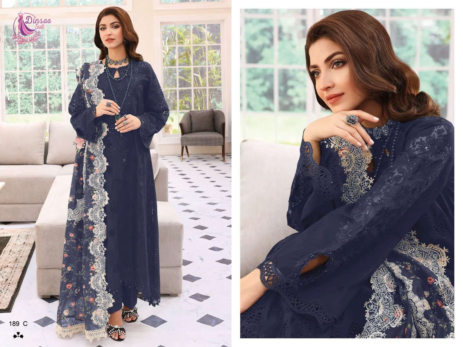 dinsaa suit elaf color vol 1 series 109 pure cotton suit