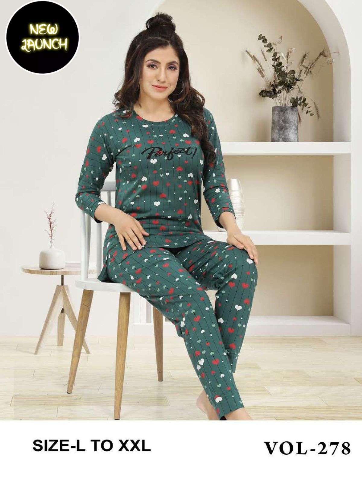 fashion talk FS.NS VOL.278 Heavy Shinker Hosiery Cotton night suit