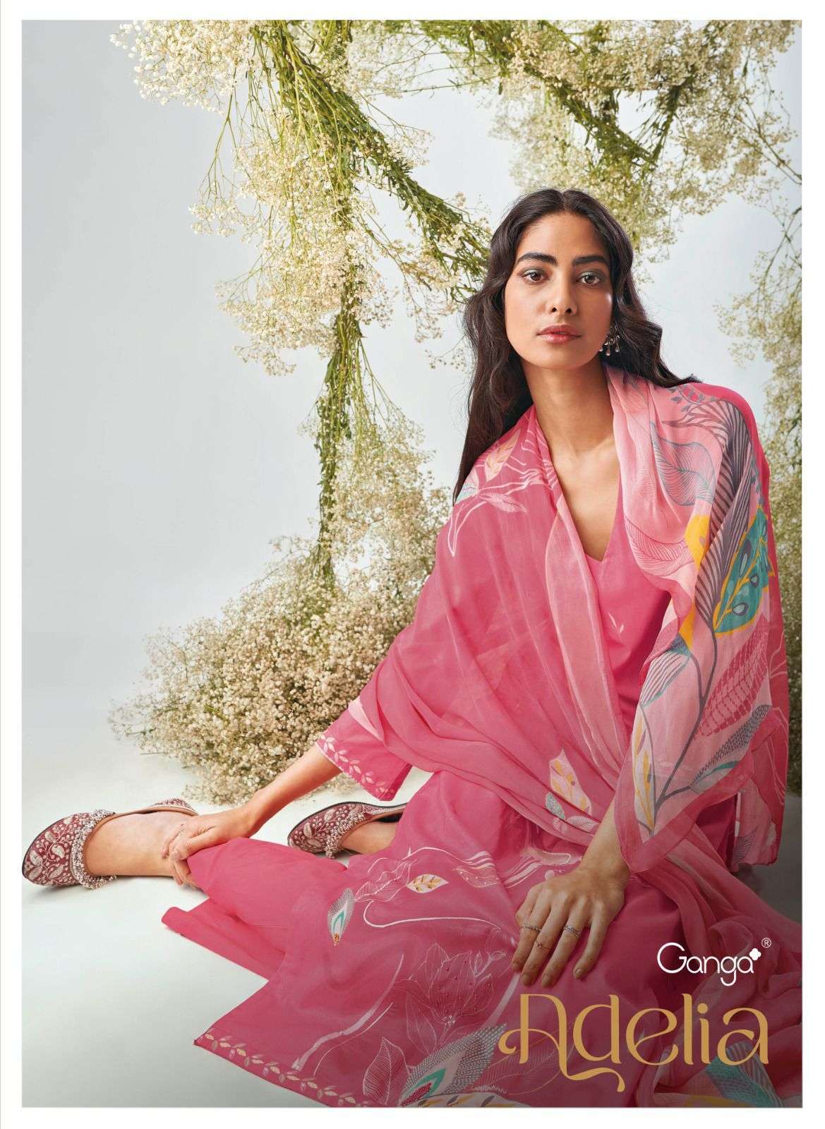 ganga adelia series 1444-1449 premium cotton suit 