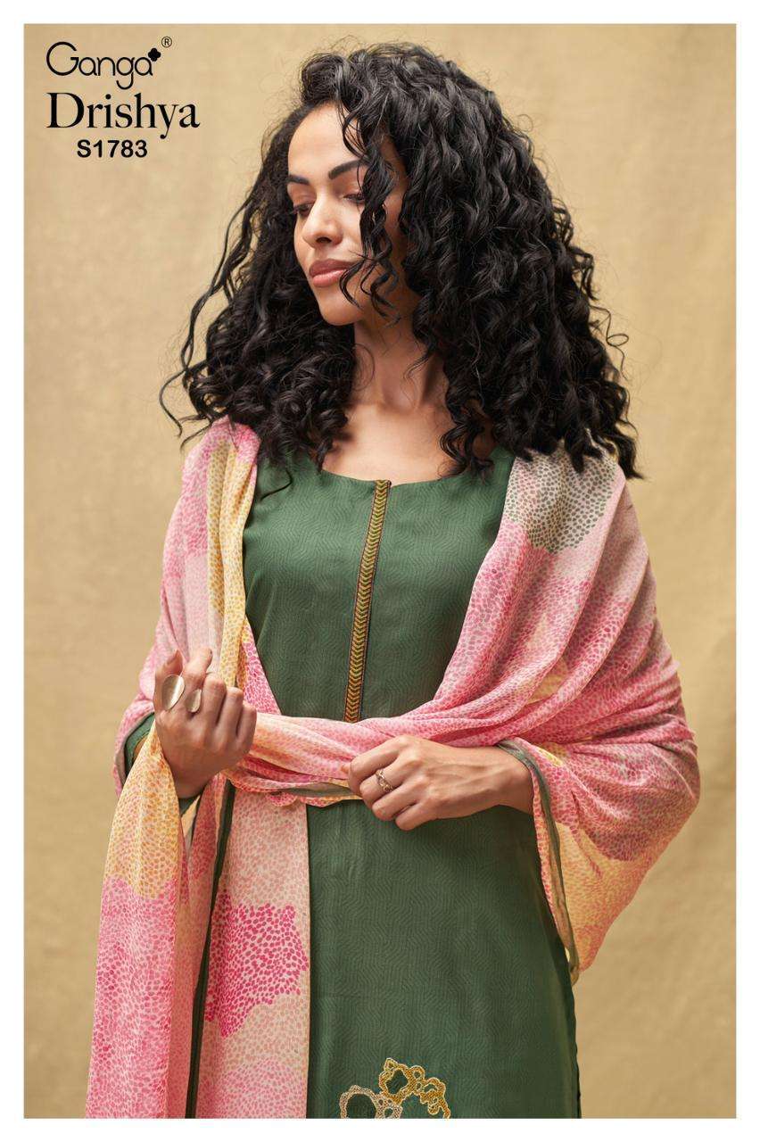 ganga drishya 1783 premium cotton printed suit 