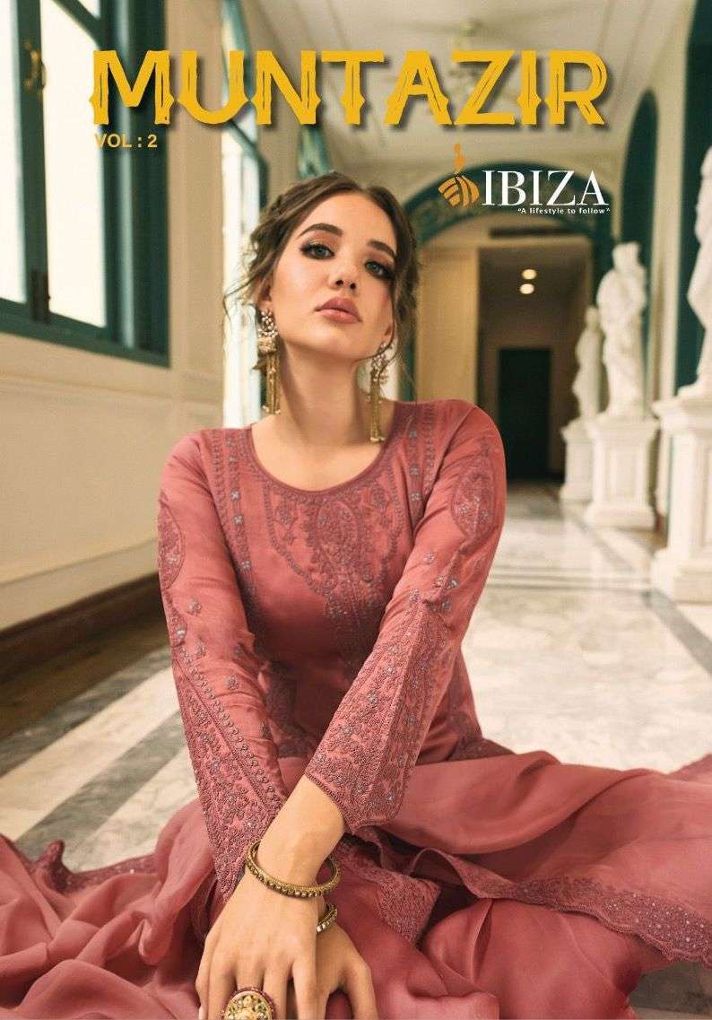 ibiza muntazir vol 2 series 12444-12451 pure organza suit 