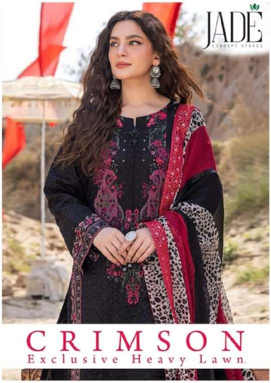 Jade Crimson Exclusive Heavy Lawn Cotton Vol-1 series 101-106 lawn suit