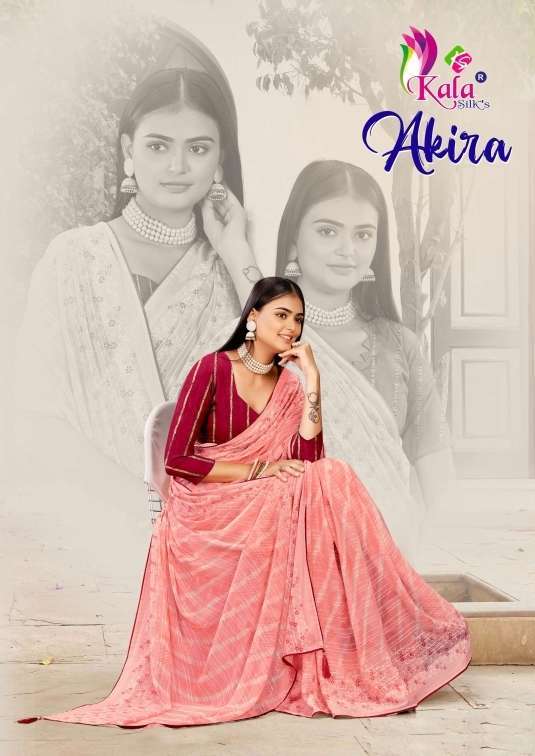 kala silks akira series 1001-1008 weightless saree