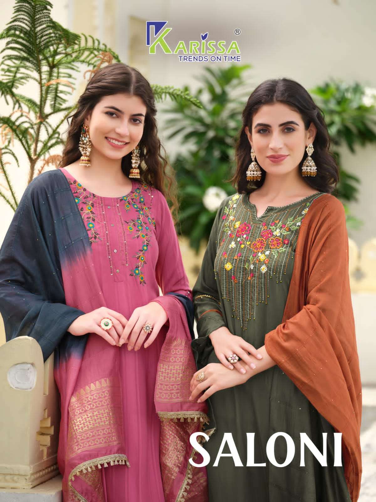 karissa saloni series 7001-7006 premium pure rayon suit 