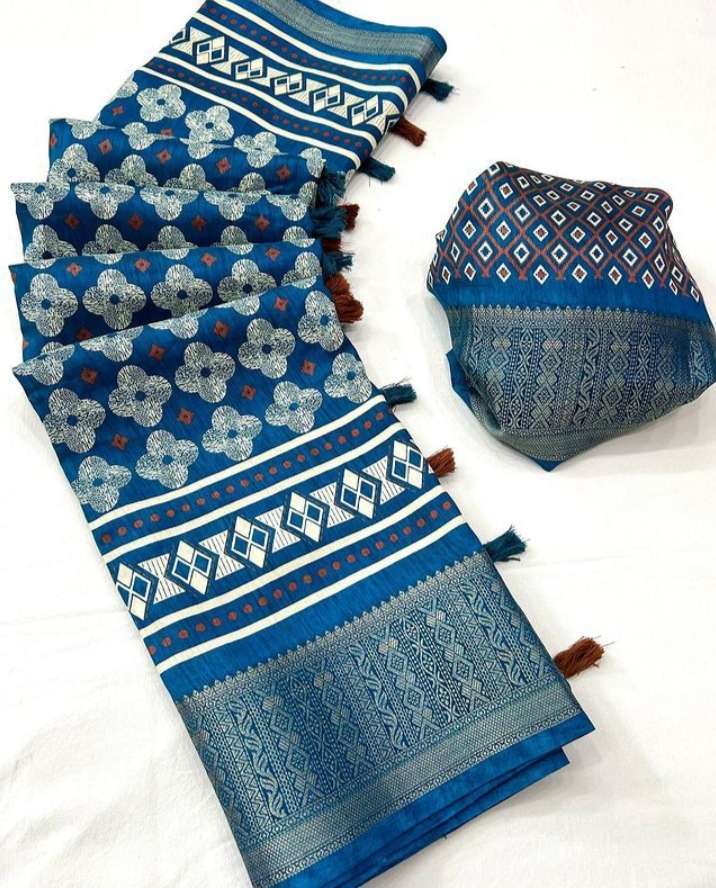 kashvi creation bhoomi dola jacquard border saree
