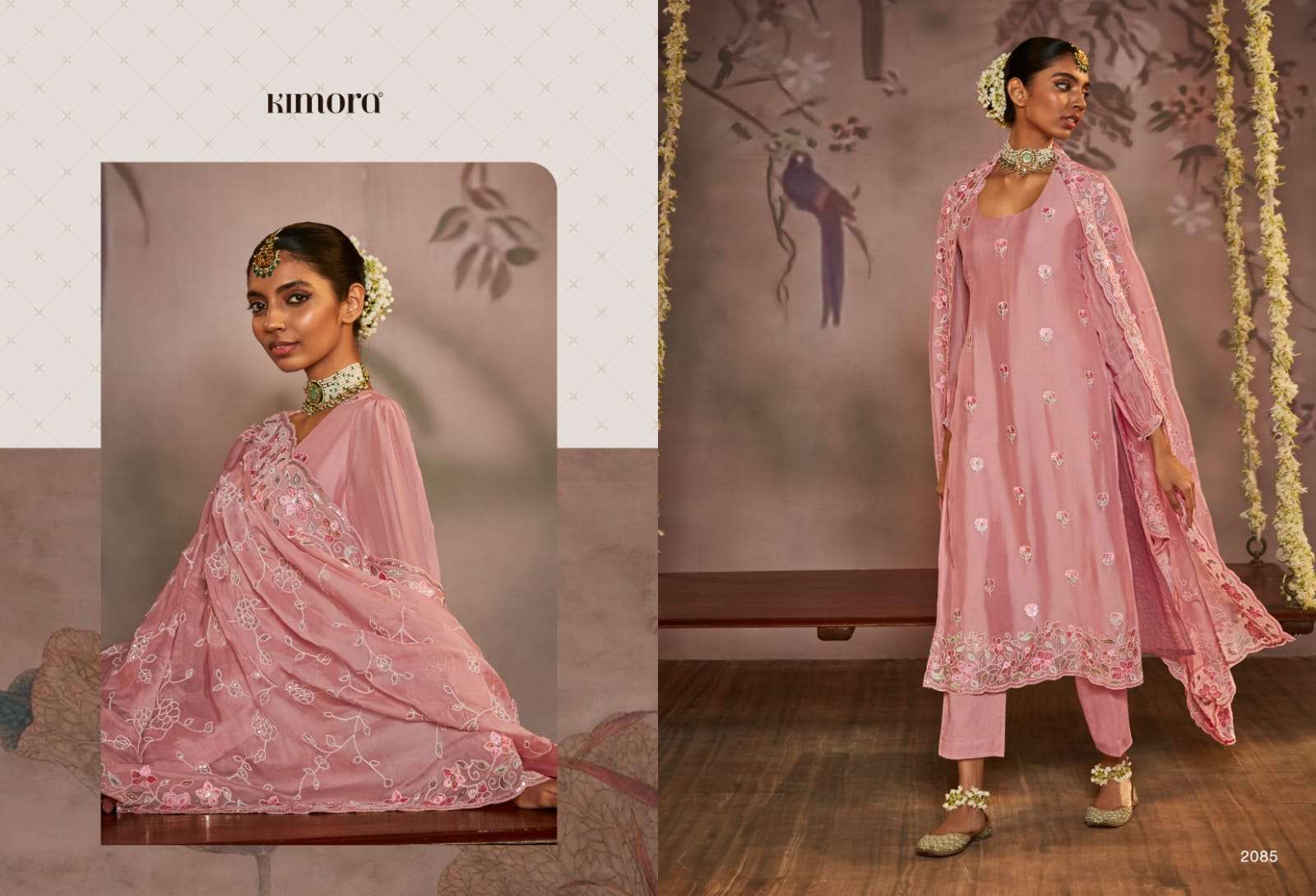 kimora begum designer pure organza suit 