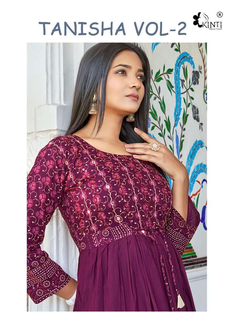 kinti tanisha vol 2 Heavy Rayon 14KG kurti