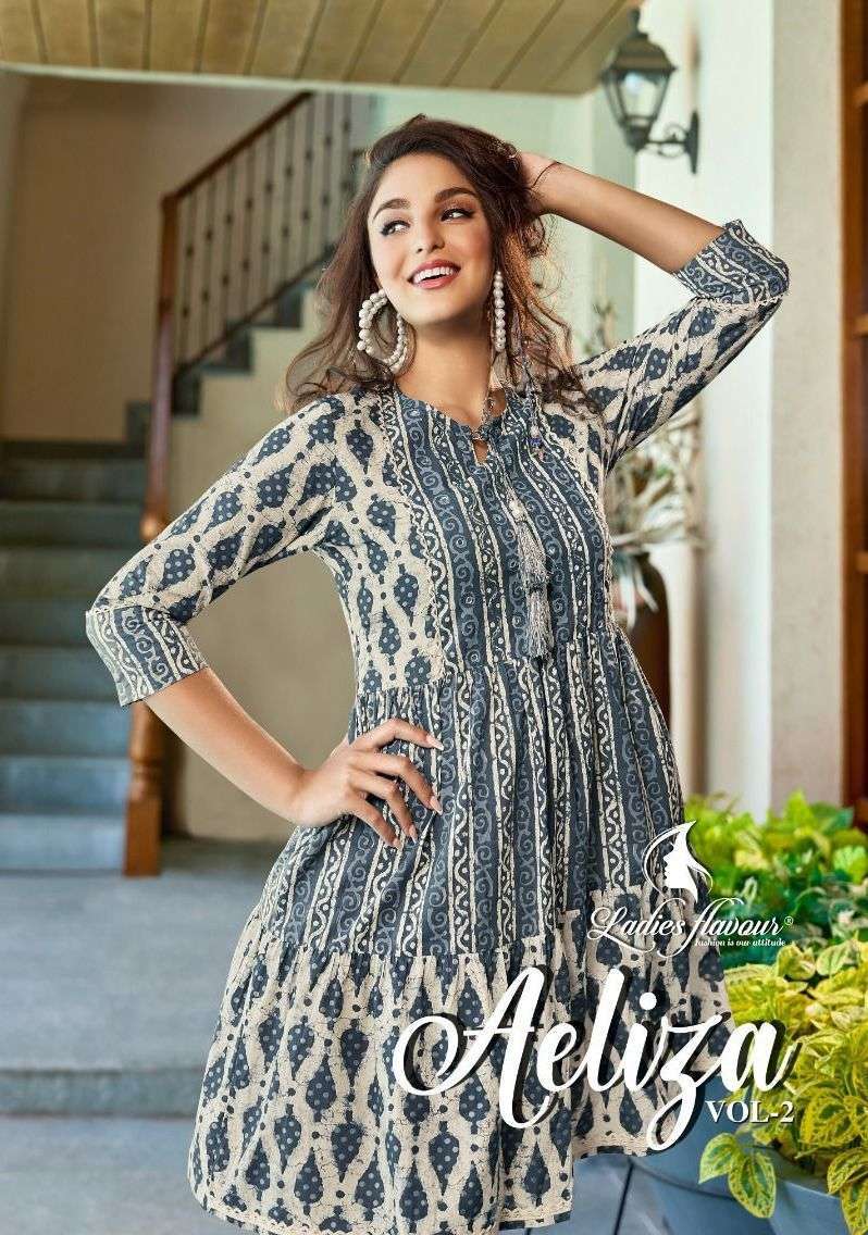  ladies flavour aeliza vol 2 series 2001-2004 Pure Cotton kurti