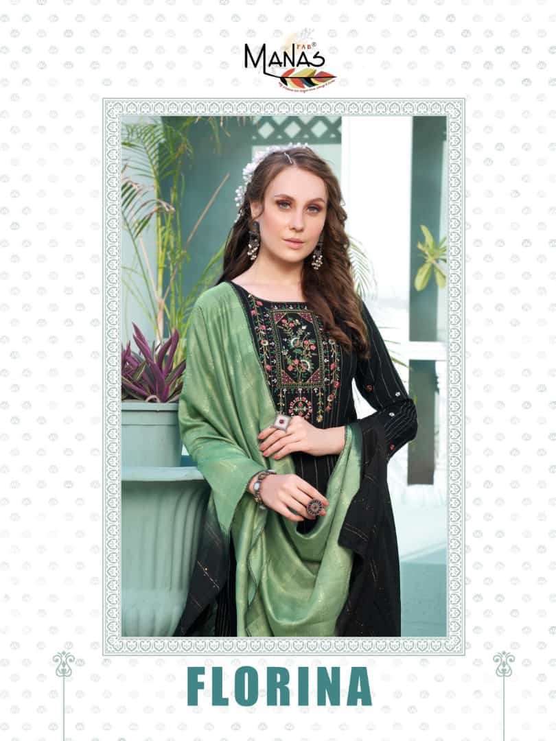 manas fab florina series 101-105 rayon dobby suit 