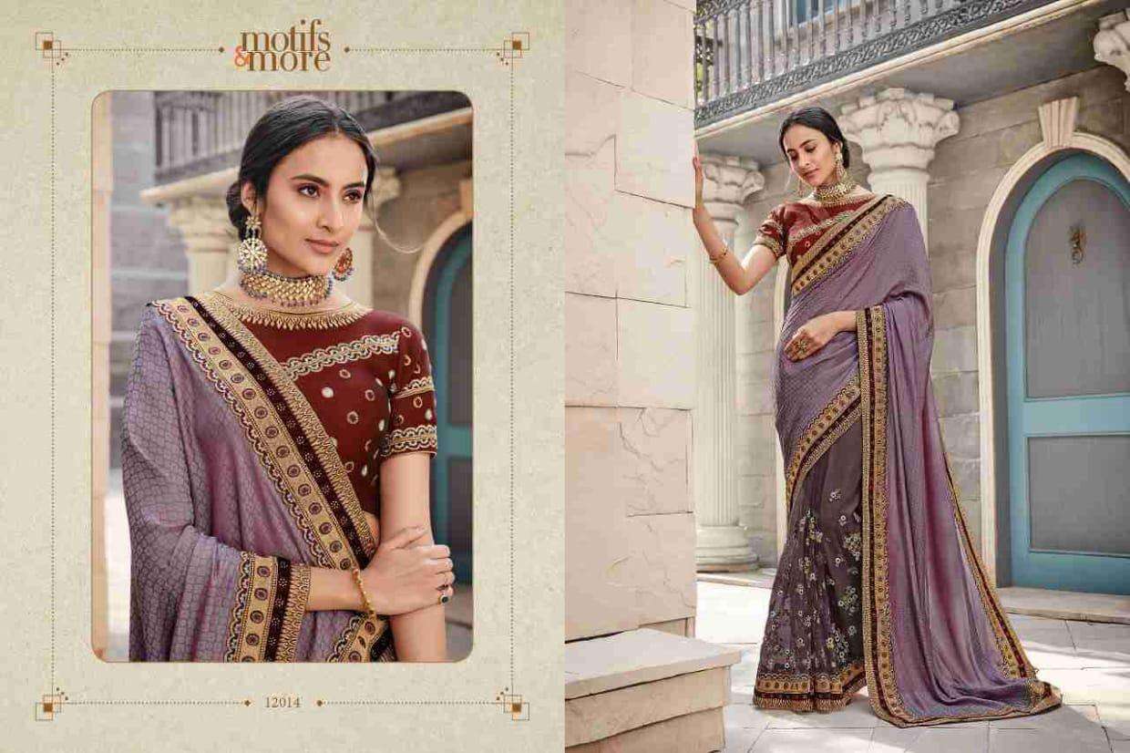 motif & vaniya mix designer fancy saree