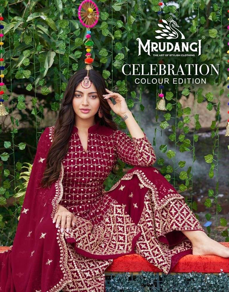 mrudangi 2040 celebration colour edition faux georgette suit 