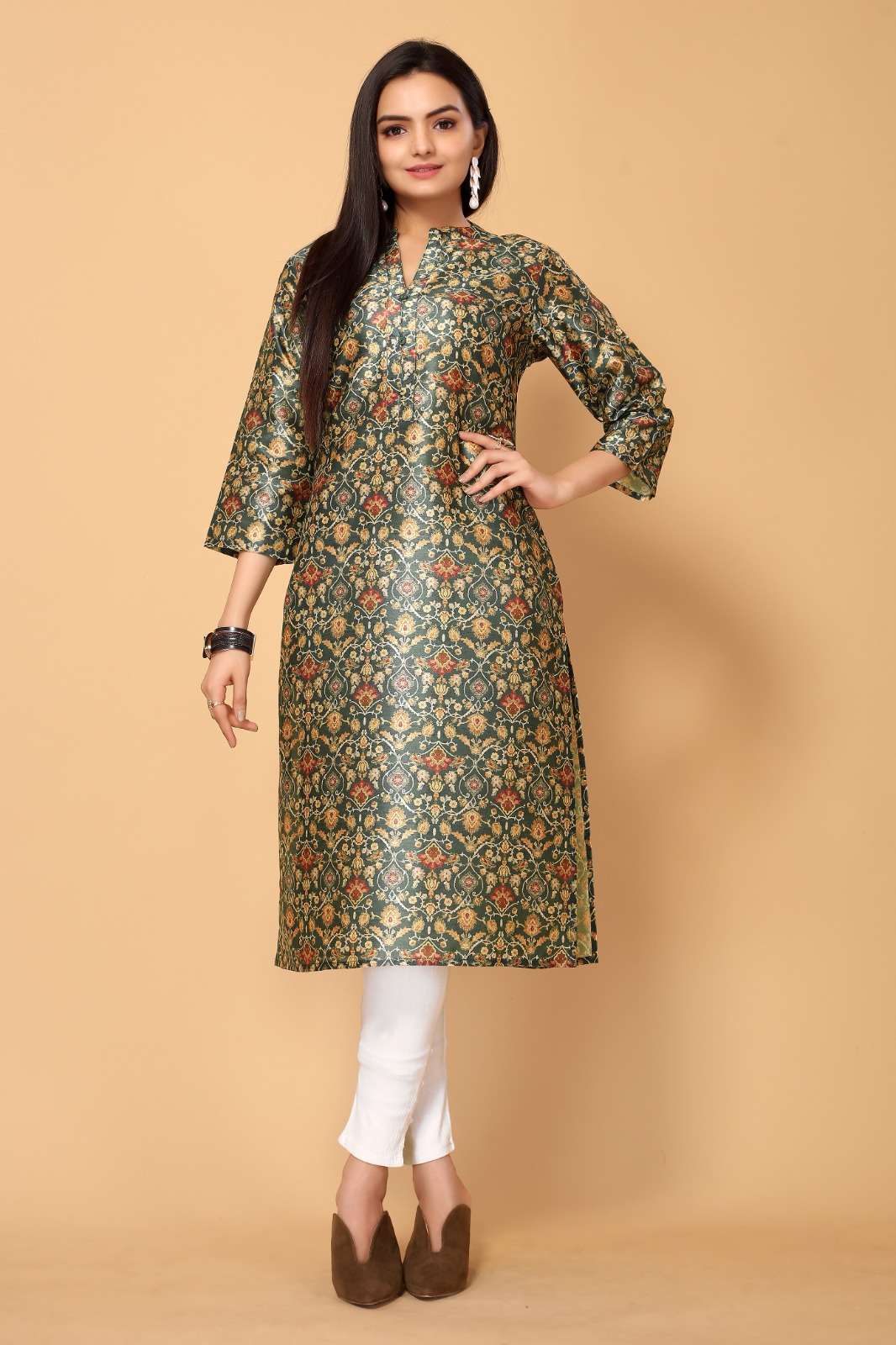 NAINA POLY CHANDERI KURTA 