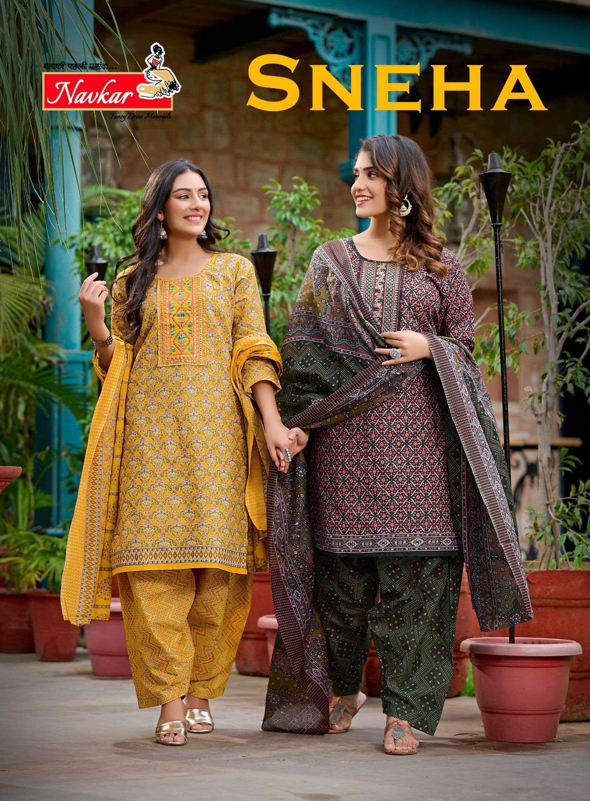 navkar sneha series 101-110 mix cotton suit 