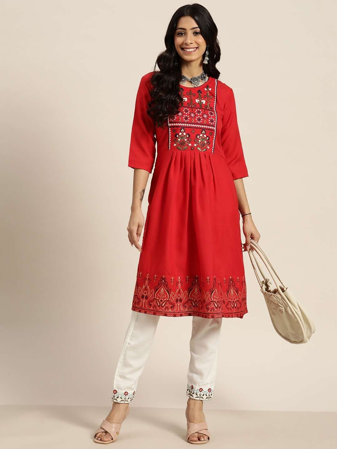 NEHA POLY COTTON KURTI BOTTOM SET 