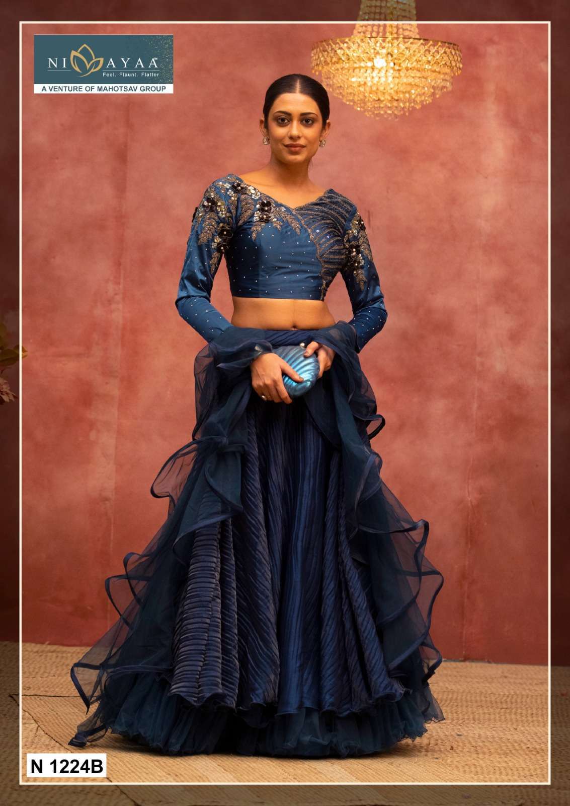 nimaya bonanza seires 1225 fancy net lehenga