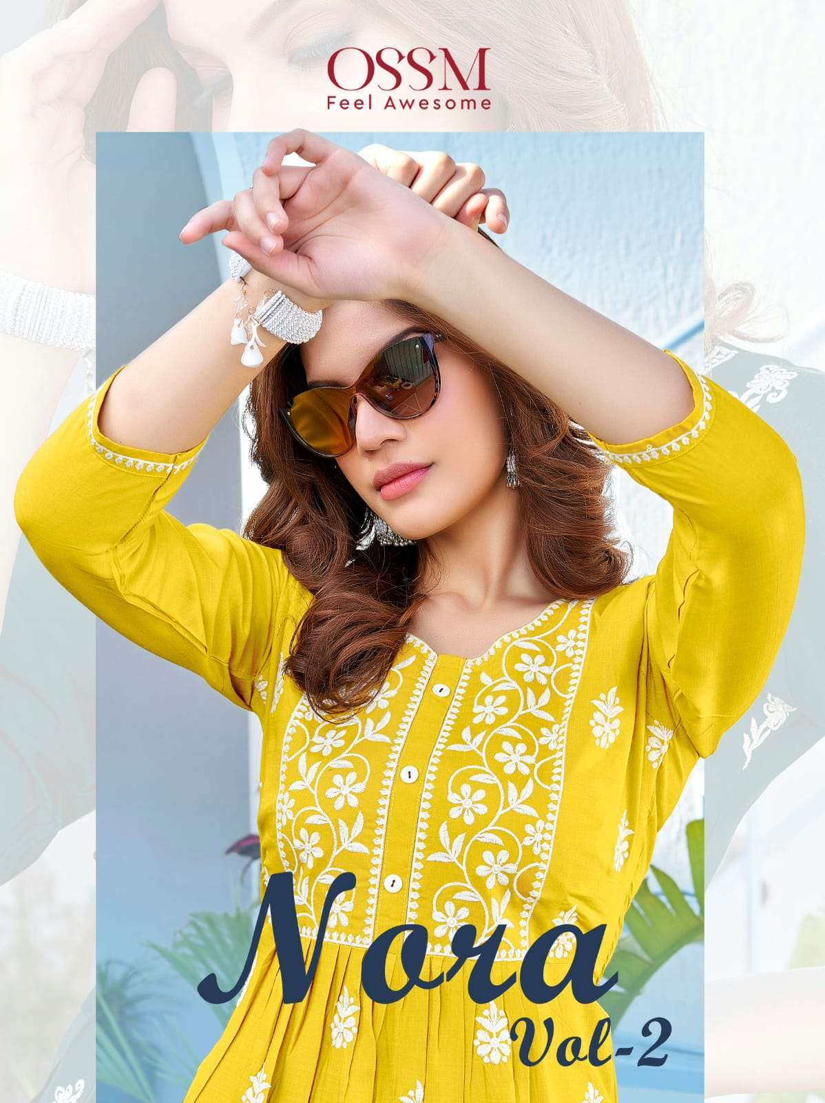 ossm nora vol 2 series 1001-1006 Heavy Reyon Slub 16kg kurti