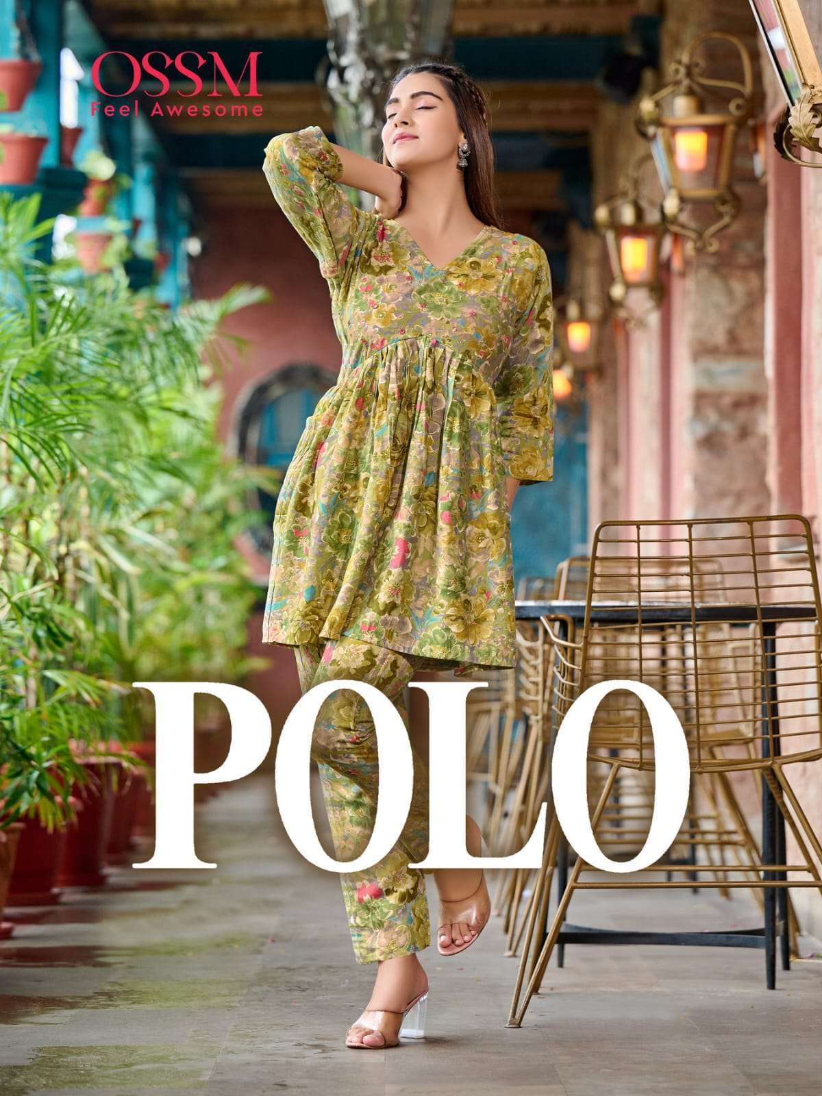 ossm polo series 101-106 Premium Chanderi Modal print coord sets