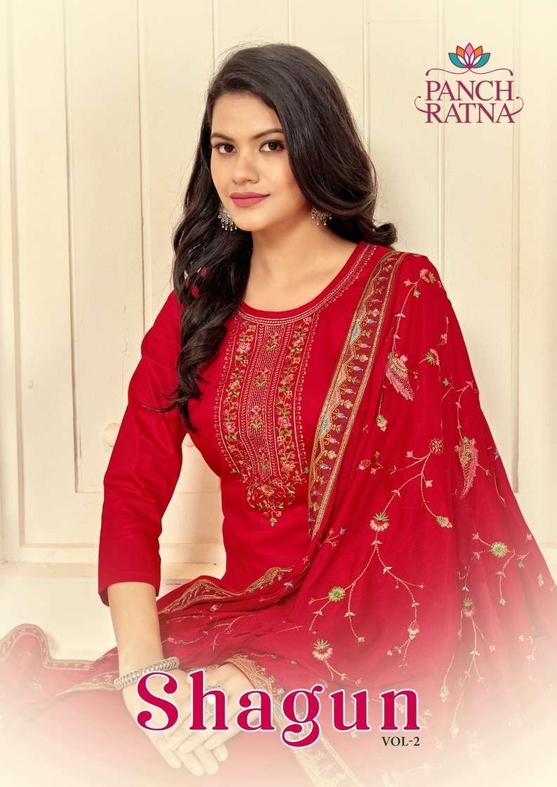 panch ratna shagun vol 2 series 19091-19094 jam silk suit 