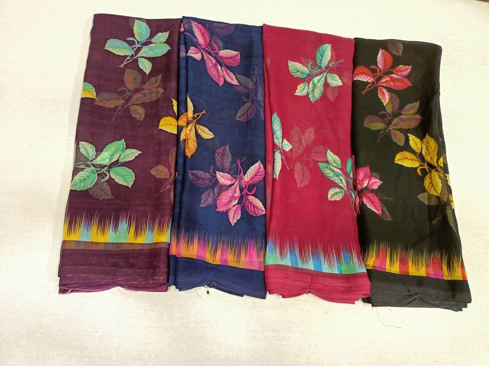 pr georgette poonam daily wear sarees wholesaler