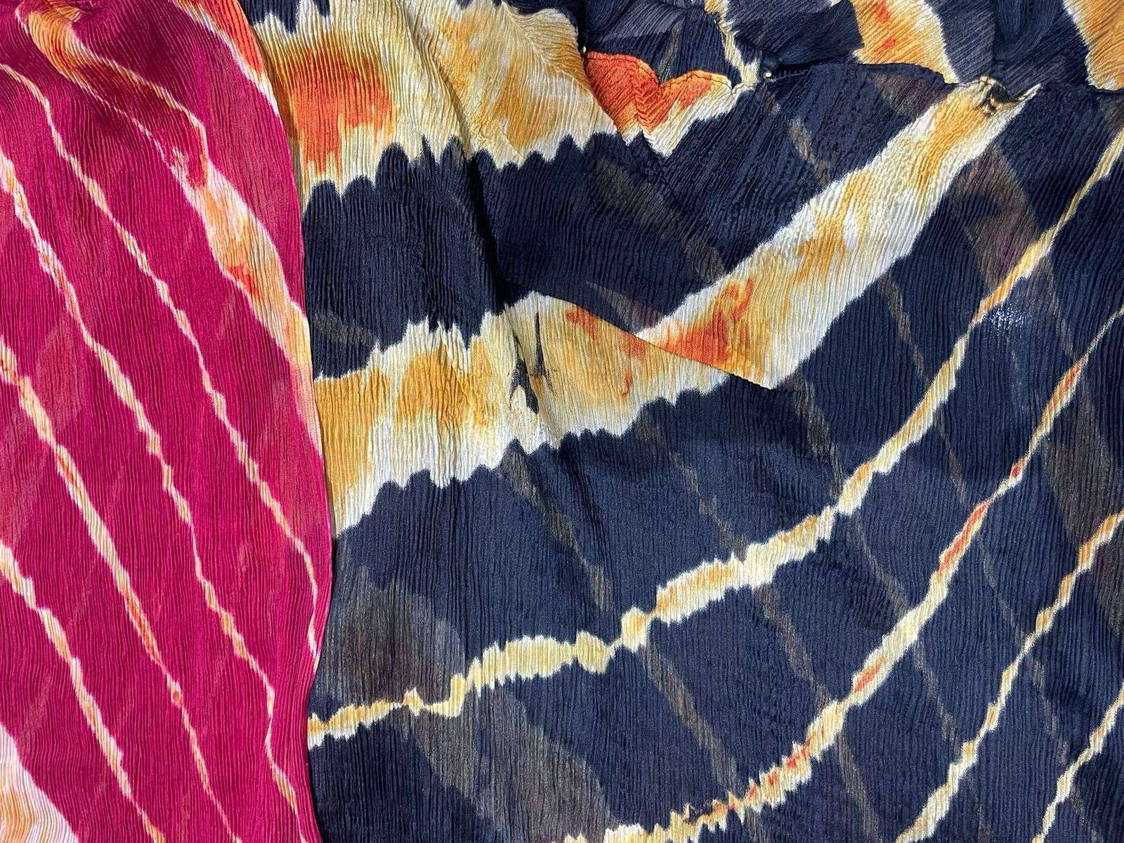pr silky print shining chiffon dupatta 
