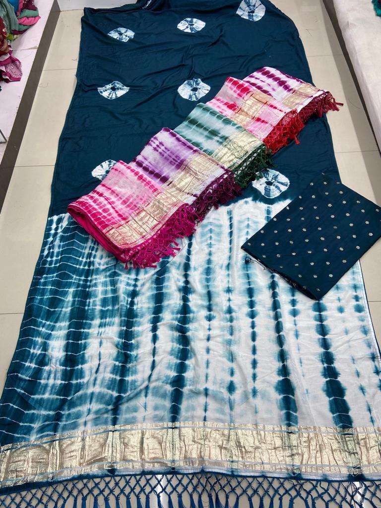 pr viscose 1110 viscose saree with jacquard blouse