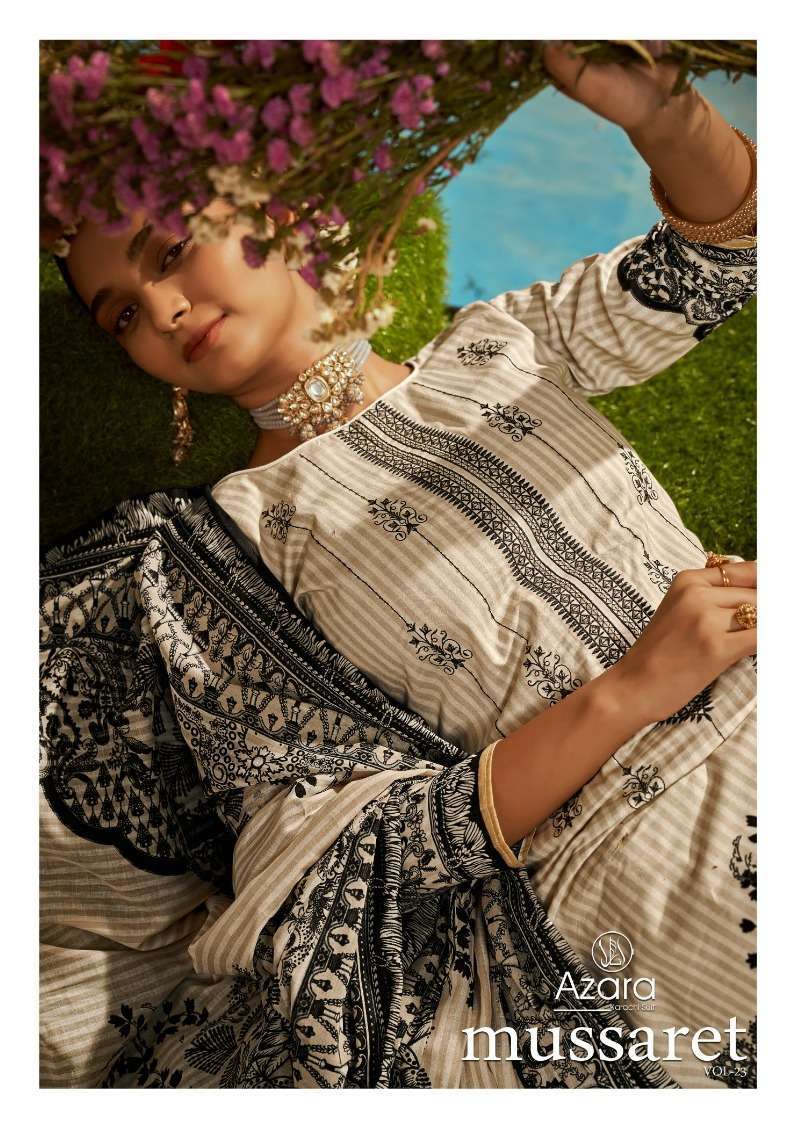 radhika mussaret vol 23 series 66001-66006 pure cambric cotton suit 