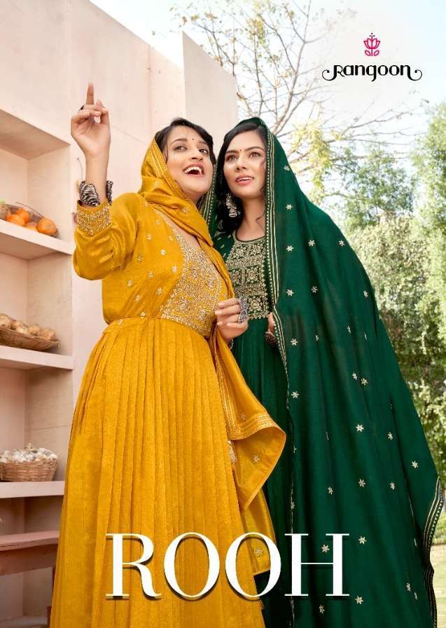 rangoon rooh series 4161-4164 Vichitra Silk suit