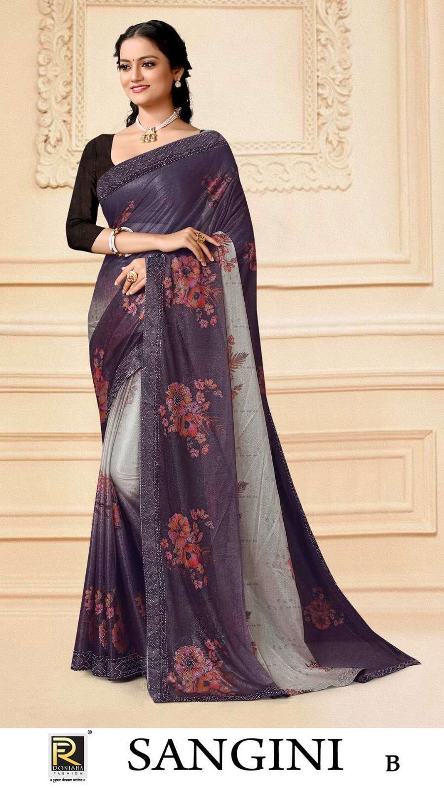 ranjna saree sangini imported lycra saree