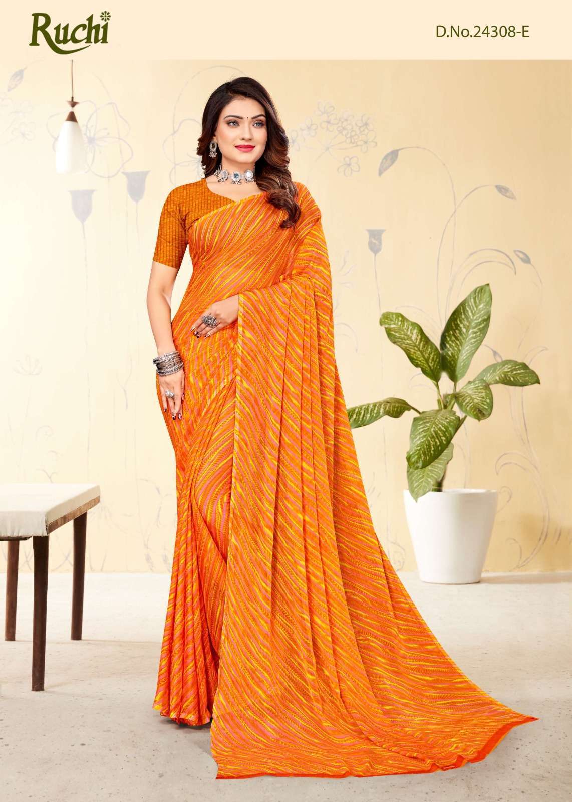 ruchi star chiffon 24308 chiffon sarees