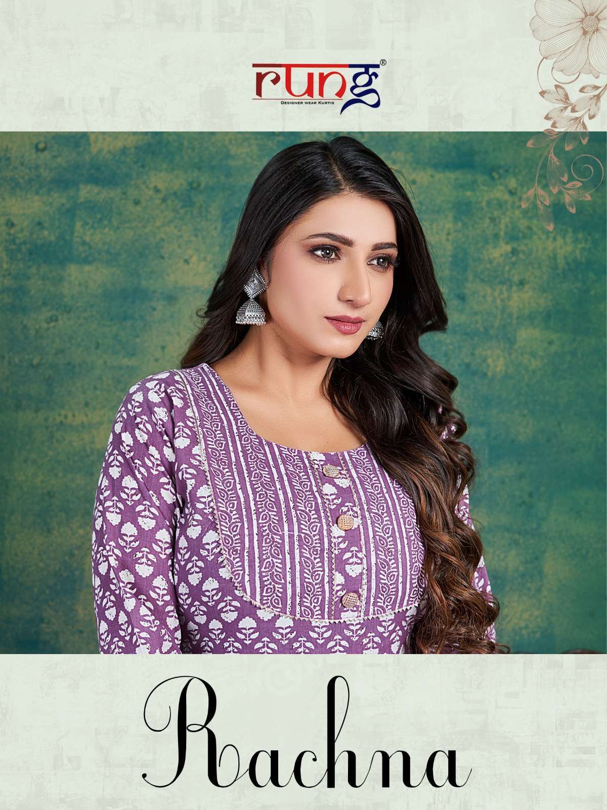 rung rachna series 1001-1006 heavy cotton print kurti 