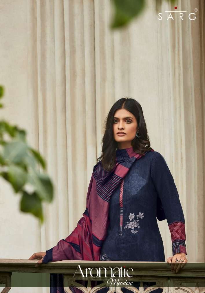 sarg aromatic meadow pure cotton lawn digital print suit 