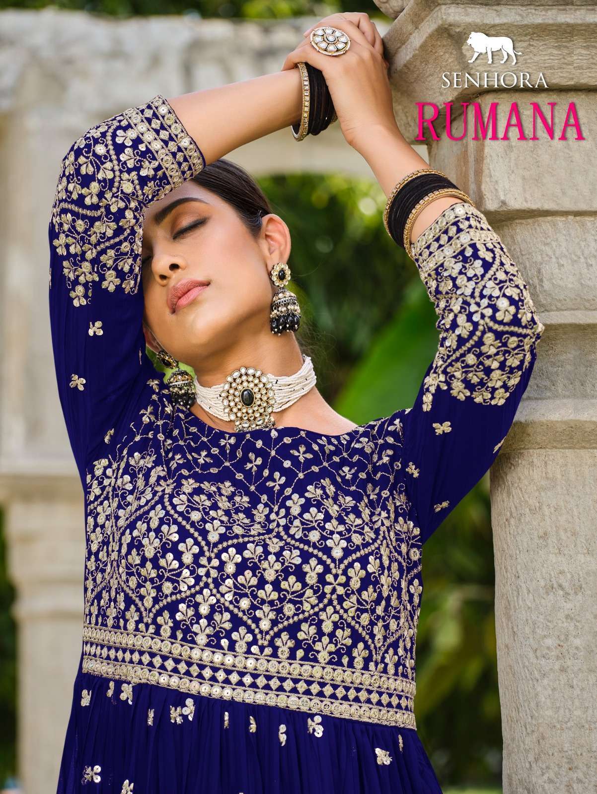 senhora rumana series 3001 Pure Fox Georgette suit