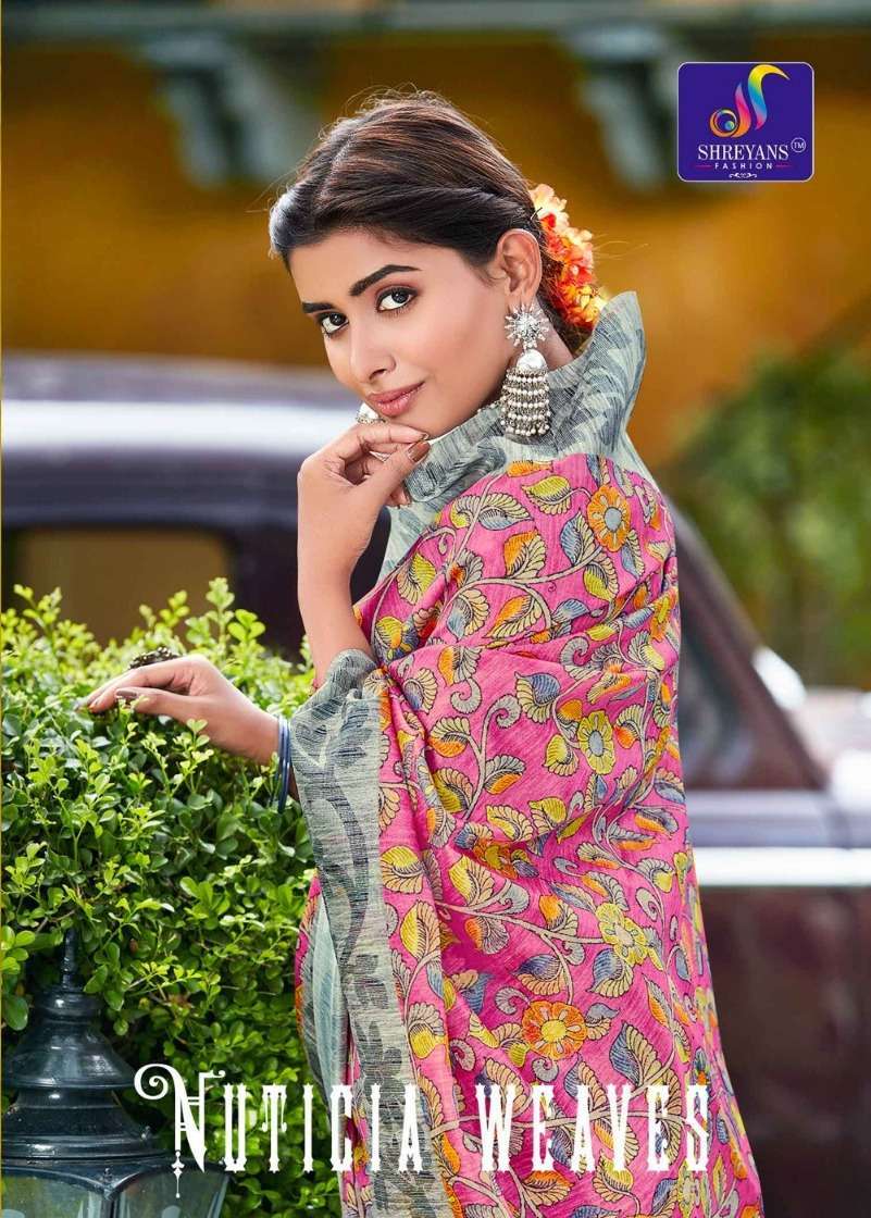 shreyans fashion nuticia weaves cotton saree