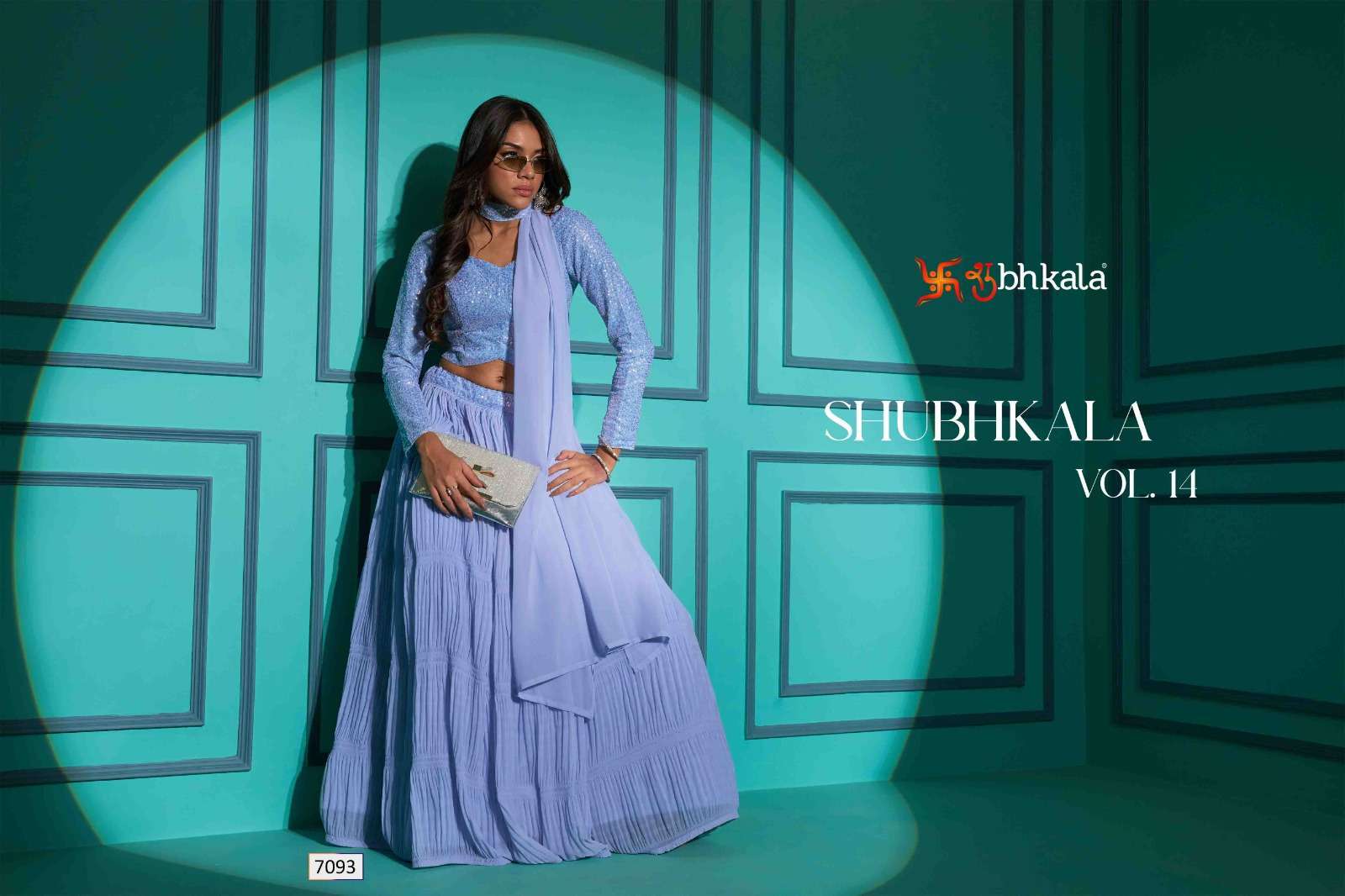 shubhkala Vol 14 series 7101-7110 georgette lehenga