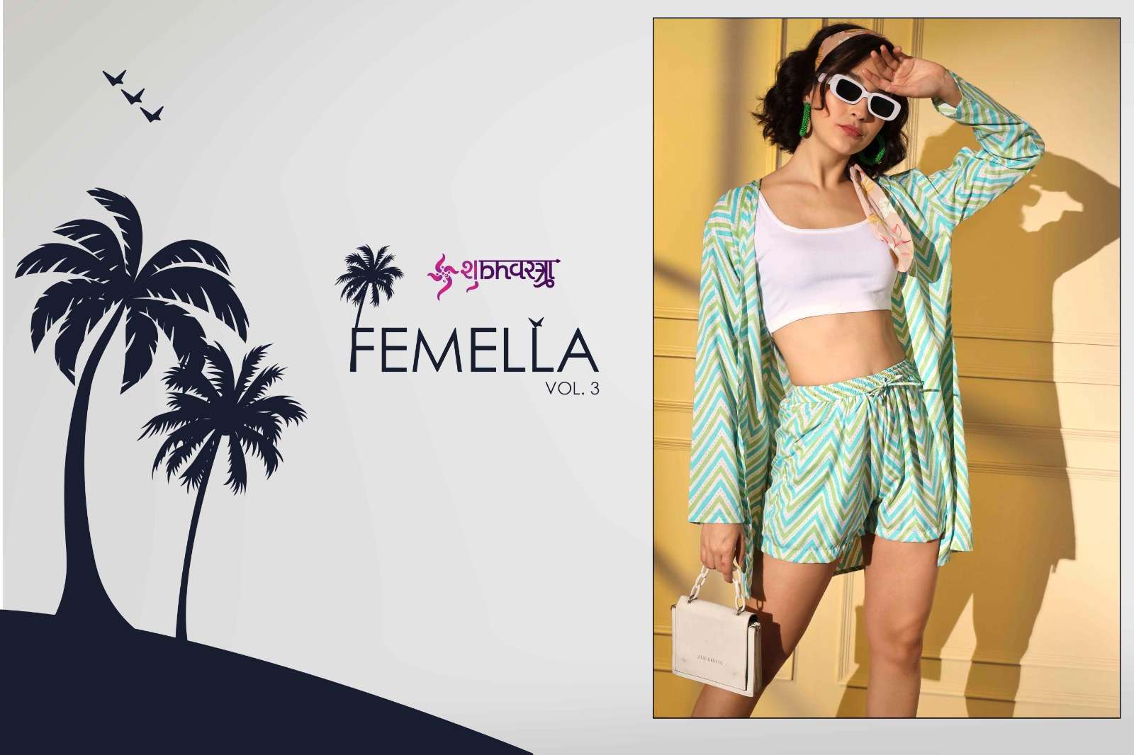 shubhvastra femella vol 3 series 5631-5634 crape coord sets