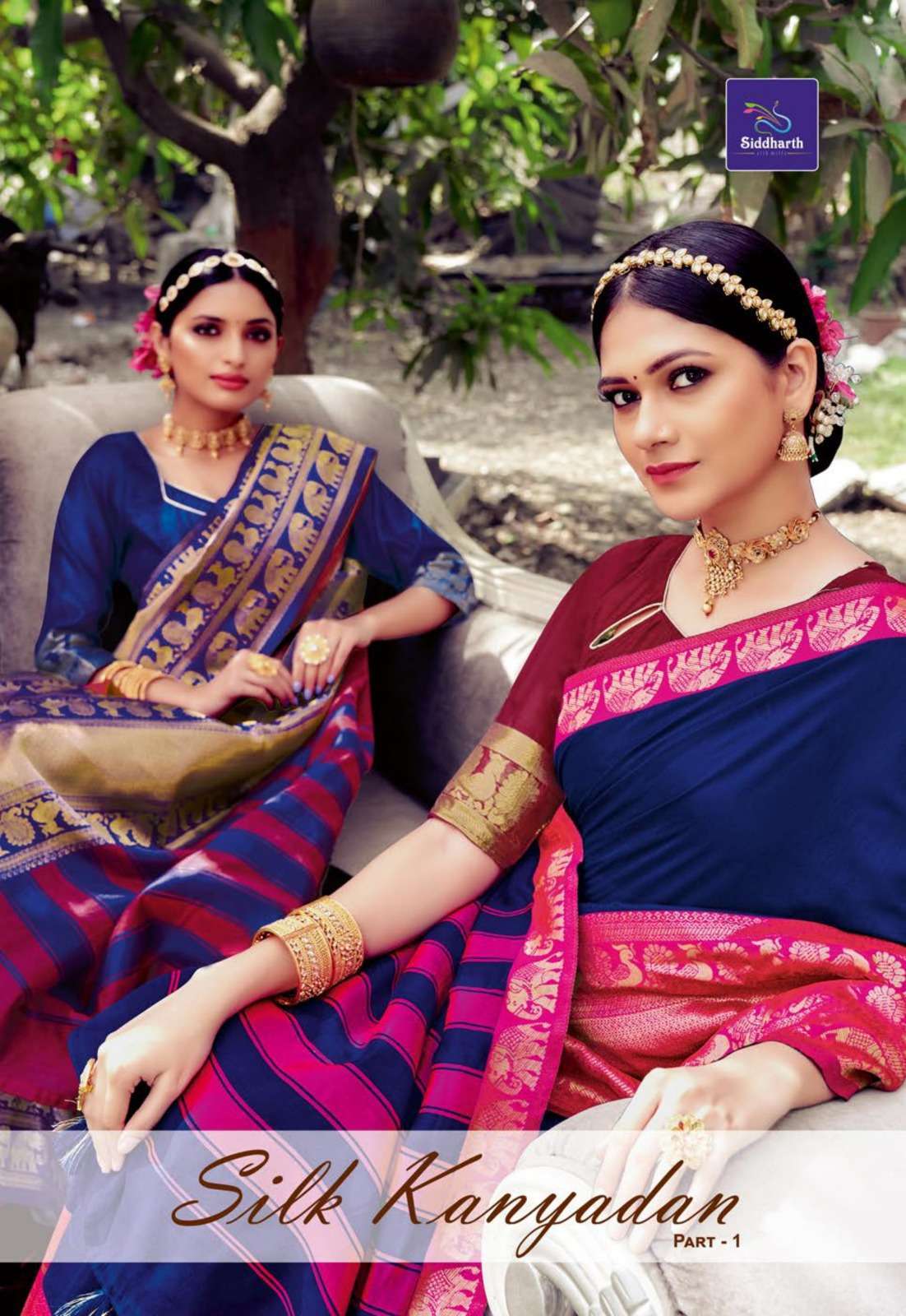siddharth silk mills silk kanyadan series 5801-5806 Silk Base saree