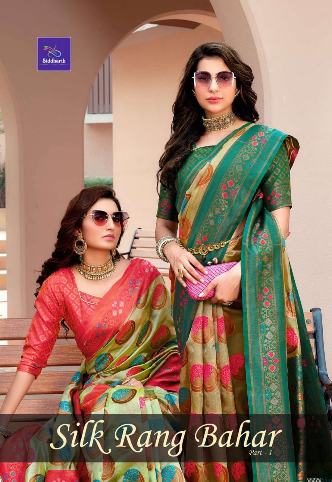 siddharth silk mills silk rang bahar vol 1 series 4501-4506 Silk Base saree