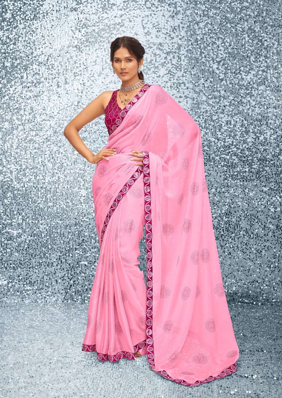 stavan designer satin chiffon saree s