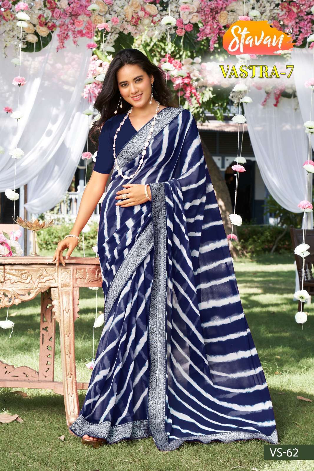 stavan vastra vol 7 series 56-65 heavy weightless saree